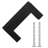 Skåphandtag 10 st svart 64 mm rostfritt stål