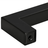 Skåphandtag 10 st svart 96 mm rostfritt stål