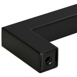 Skåphandtag 10 st svart 160 mm rostfritt stål