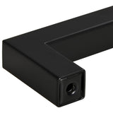 Skåphandtag 5 st svart 224 mm rostfritt stål