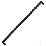 Skåphandtag 5 st svart 480 mm rostfritt stål
