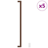 Skåphandtag 5 st brons 480 mm rostfritt stål
