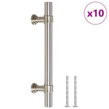 Skåphandtag 10 st silver 96 mm rostfritt stål