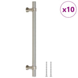 Skåphandtag 10 st silver 160 mm rostfritt stål