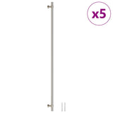Skåphandtag 5 st silver 480 mm rostfritt stål