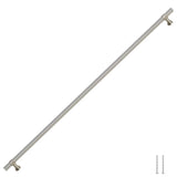 Skåphandtag 5 st silver 480 mm rostfritt stål