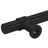 Skåphandtag 10 st svart 96 mm rostfritt stål