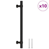 Skåphandtag 10 st svart 160 mm rostfritt stål