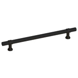 Skåphandtag 10 st svart 160 mm rostfritt stål