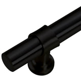 Skåphandtag 5 st svart 224 mm rostfritt stål