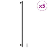 Skåphandtag 5 st svart 480 mm rostfritt stål