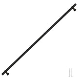Skåphandtag 5 st svart 480 mm rostfritt stål
