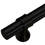 Skåphandtag 5 st svart 480 mm rostfritt stål
