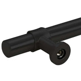 Skåphandtag 5 st svart 480 mm rostfritt stål