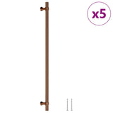 Skåphandtag 5 st brons 320 mm rostfritt stål
