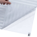 Fönsterfilmer 4 st frostat persiennmönster PVC