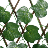 Konstväxt druvblad spaljé expanderbar grön 190x60 cm