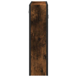 Spegelskåp för badrum rökfärga ek 60x16x60 cm konstruerat trä