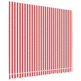 Markisväv röd och vit randig 3x2,5 m