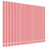 Markisväv röd och vit randig 3,5x2,5 m