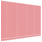 Markisväv röd och vit randig 4,5x3 m
