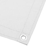 Balkongskärm vit 120x1000 cm 100% polyester oxford