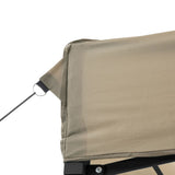 Pop-Up hopfällbart partytält 580x292x315 cm taupe