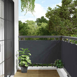 Insynsskydd för balkong antracit 700x75 cm PVC