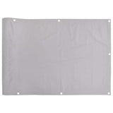 Insynsskydd för balkong grå 500x75 cm PVC