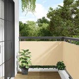 Insynsskydd för balkong gräddvit 300x75 cm PVC