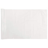 Insynsskydd för balkong vit 800x75 cm PVC