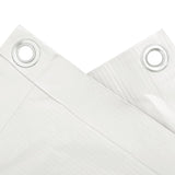 Insynsskydd för balkong vit 800x75 cm PVC