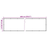 Insynsskydd för balkong antracit 600x90 cm PVC