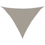Solsegel 160 g/m² triangulär ljusgrå 3x3x4,2 m HDPE