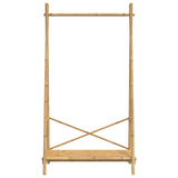 Klädställ med hylla 102x50x190 cm bambu
