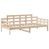 Dagbädd med bänk och tak 80x200 cm massiv furu