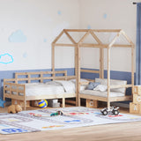 Dagbädd med bänk och tak 80x200 cm massiv furu