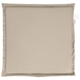 Sittdynor för trädgården 2 st taupe 45x45x2 cm fyrkantig