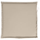 Sittdynor för trädgården 4 st taupe 45x45x2 cm fyrkantig