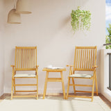 Sittdynor för trädgården 6 st gräddvit 45x45x2 cm fyrkantig