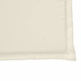 Sittdynor för trädgården 6 st gräddvit 45x45x2 cm fyrkantig