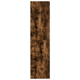 Klädskåp rökfärgad ek 100x50x200 cm konstruerat trä