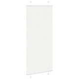Plisserad persienn vit 95x200 cm tyg bredd 94,4 cm polyester