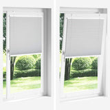 Plisserad persienn vit 95x200 cm tyg bredd 94,4 cm polyester