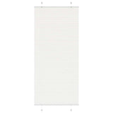 Plisserad persienn vit 100x200 cm tyg bredd 99,4 cm polyester