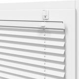 Plisserad persienn vit 100x200 cm tyg bredd 99,4 cm polyester