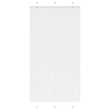 Plisserad persienn vit 105x200 cm tyg bredd 104,4cm polyester