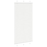 Plisserad persienn vit 105x200 cm tyg bredd 104,4cm polyester