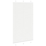 Plisserad persienn vit 115x200 cm tyg bredd 114,4cm polyester