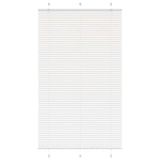 Plisserad persienn vit 120x200 cm tyg bredd 119,4cm polyester